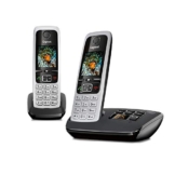 Gigaset C430A Duo 2 schnurlose Telefone mit Anrufbeantworter (DECT Telefon mit Freisprechfunktion, klassische Mobilteile mit TFT-Farbdisplay) schwarz-silber - 1